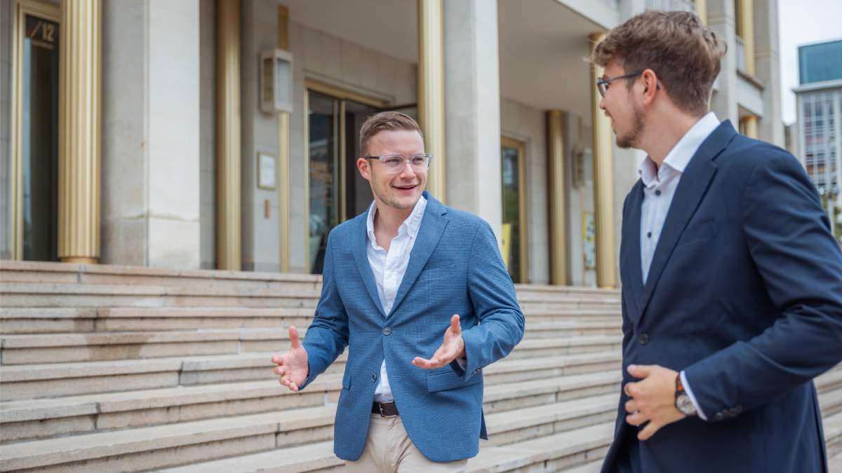 Simon Reintjes und Calvin Crustewitz